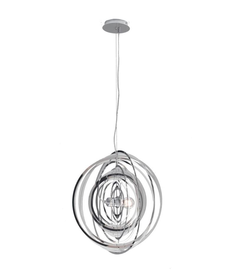 Sospensione cerchi in metallo cromato 1XE27 non incl. D.50cm CLUB Sospensione cerchi in metallo cromato 1XE27 non incl. D.50cm CLUB